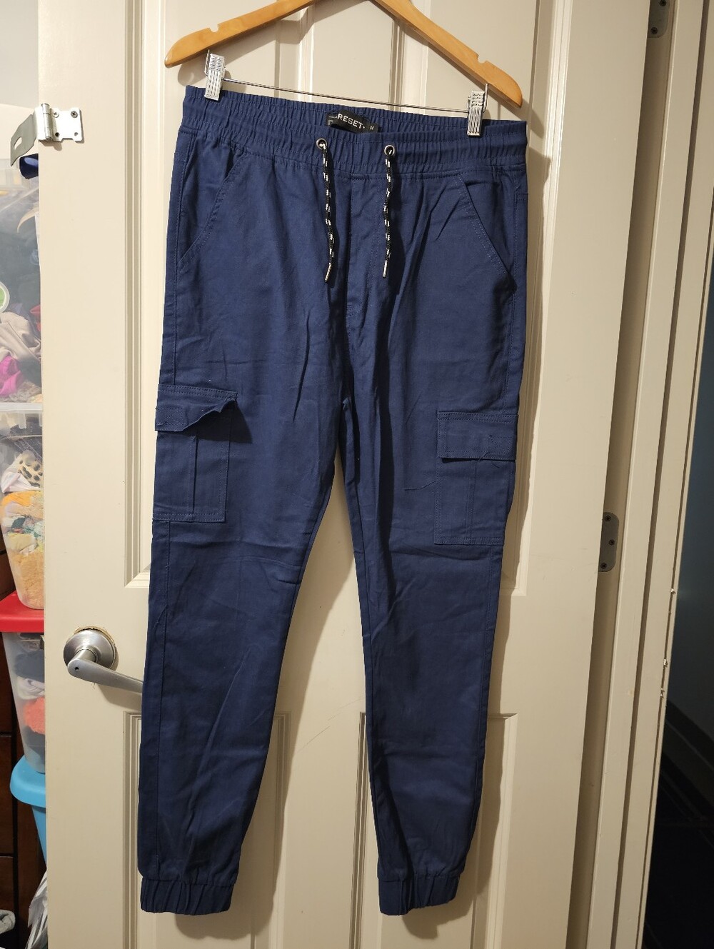 Reset Men's Cargo Jogger Pants - Navy